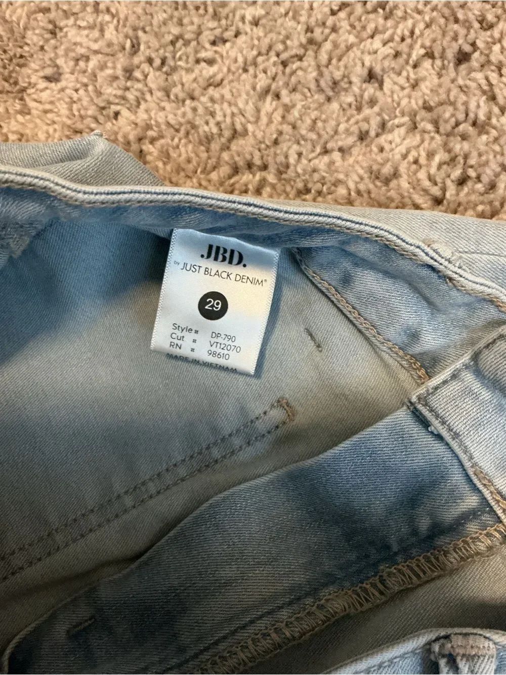 JBD “Just Black Denim”Wide Leg Light Blue Jeans - Picture 3 of 6